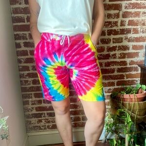 Galaxy tie dye shorts